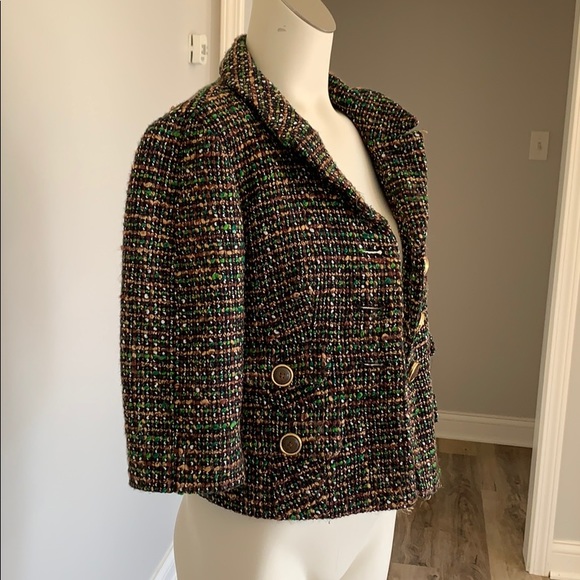 Textured crop blazer Ann Taylor - Picture 2 of 3